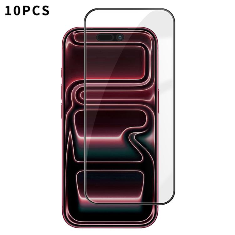 10 pezzi Kalebol Pellicola in vetro temperato HD ad alto contenuto di alluminio, serigrafata, a copertura totale, anti-impronta, con bordo nero, For iPhone 18 Pro, For iPhone 18 Pro Max, For iPhone 17 Pro Max, For iPhone 17 Pro, For iPhone 17          ...