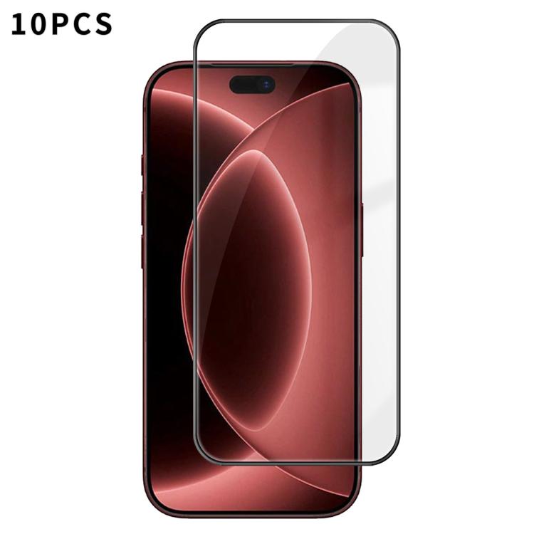 10 pezzi Kalebol Pellicola in vetro temperato HD ad alto contenuto di alluminio, serigrafata, a copertura totale, anti-impronta, con bordo nero, For iPhone 18 Pro, For iPhone 18 Pro Max, For iPhone 17 Pro Max, For iPhone 17 Pro, For iPhone 17          ...