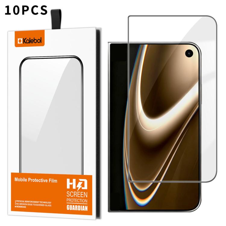 10 pezzi Kalebol Pellicola in vetro temperato HD ad alto contenuto di alluminio, serigrafata, a copertura totale, anti-impronta, con bordo nero, For iPhone 18 Pro, For iPhone 18 Pro Max, For iPhone 17 Pro Max, For iPhone 17 Pro, For iPhone 17          ...
