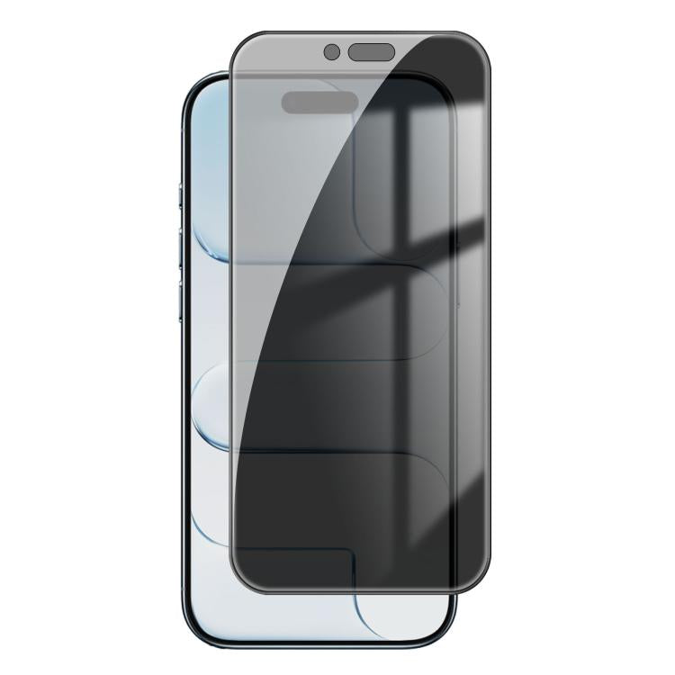 Pellicola per vetri temperati Kalebol ad alto contenuto di alluminio, serigrafata a copertura totale con bordo nero e privacy., For iPhone 18 Pro, For iPhone 18 Pro Max, For iPhone 17 Pro Max, For iPhone 17 Pro, For iPhone 17, For iPhone Air           ...