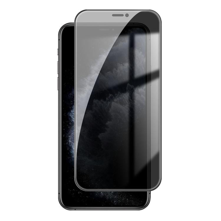 Pellicola per vetri temperati Kalebol ad alto contenuto di alluminio, serigrafata a copertura totale con bordo nero e privacy., For iPhone 11 Pro Max, For iPhone 11, For iPhone 11 Pro, For iPhone XS, For iPhone XR, For iPhone XS Max, For iPhone X      ...