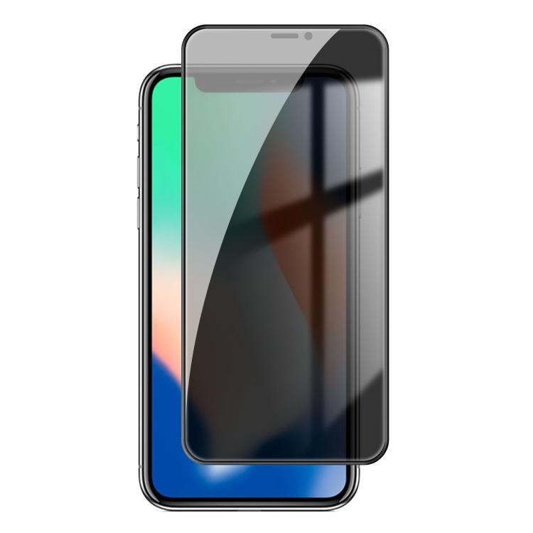Pellicola per vetri temperati Kalebol ad alto contenuto di alluminio, serigrafata a copertura totale con bordo nero e privacy., For iPhone 11 Pro Max, For iPhone 11, For iPhone 11 Pro, For iPhone XS, For iPhone XR, For iPhone XS Max, For iPhone X      ...