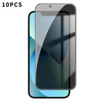 10 pezzi Kalebol Pellicola in vetro temperato ad alto contenuto di alluminio con serigrafia a copertura totale e bordo nero per la privacy, For iPhone 18 Pro, For iPhone 18 Pro Max, For iPhone 17 Pro Max, For iPhone 17 Pro, For iPhone 17, For iPhone Ai...