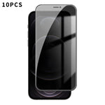 10 pezzi Kalebol Pellicola in vetro temperato ad alto contenuto di alluminio con serigrafia a copertura totale e bordo nero per la privacy, For iPhone 11 Pro Max, For iPhone 11, For iPhone 11 Pro, For iPhone XS, For iPhone XR, For iPhone XS Max        ...