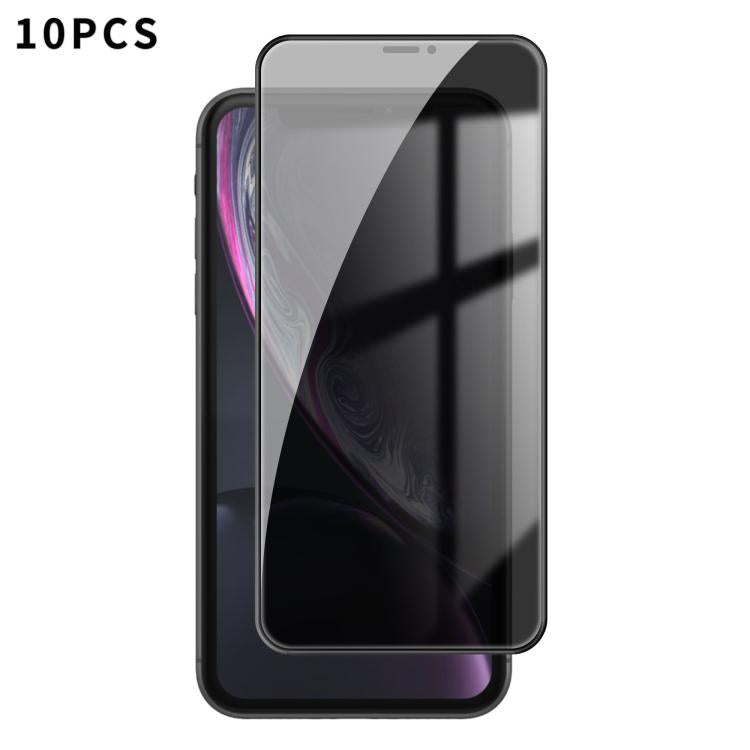 10 pezzi Kalebol Pellicola in vetro temperato ad alto contenuto di alluminio con serigrafia a copertura totale e bordo nero per la privacy, For iPhone 11 Pro Max, For iPhone 11, For iPhone 11 Pro, For iPhone XS, For iPhone XR, For iPhone XS Max        ...
