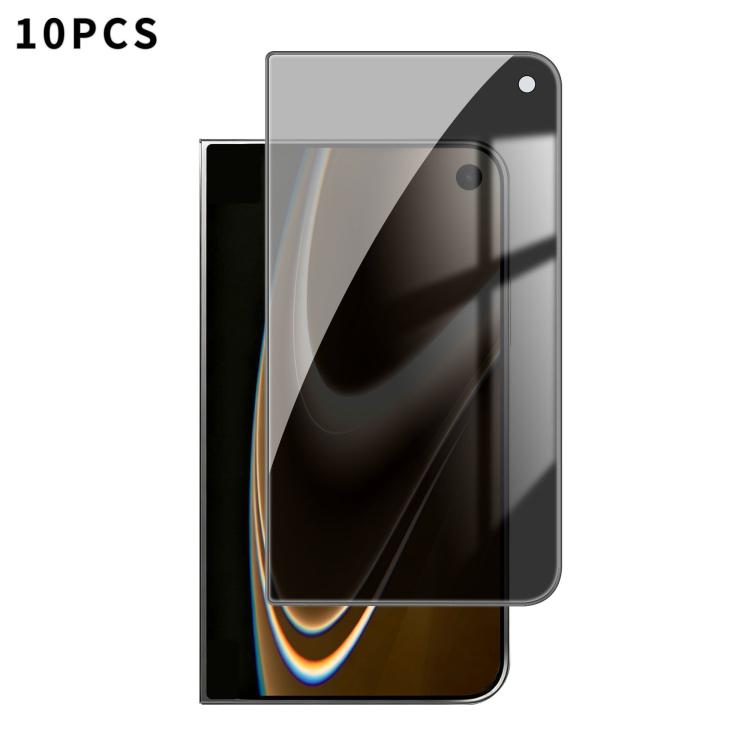 10 pezzi Kalebol Pellicola in vetro temperato ad alto contenuto di alluminio con serigrafia a copertura totale e bordo nero per la privacy, For iPhone 18 Pro, For iPhone 18 Pro Max, For iPhone 17 Pro Max, For iPhone 17 Pro, For iPhone 17, For iPhone Ai...