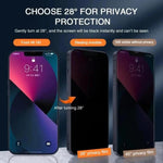 10 pezzi Kalebol Pellicola in vetro temperato ad alto contenuto di alluminio con serigrafia a copertura totale e bordo nero per la privacy, For iPhone 11 Pro Max, For iPhone 11, For iPhone 11 Pro, For iPhone XS, For iPhone XR, For iPhone XS Max        ...