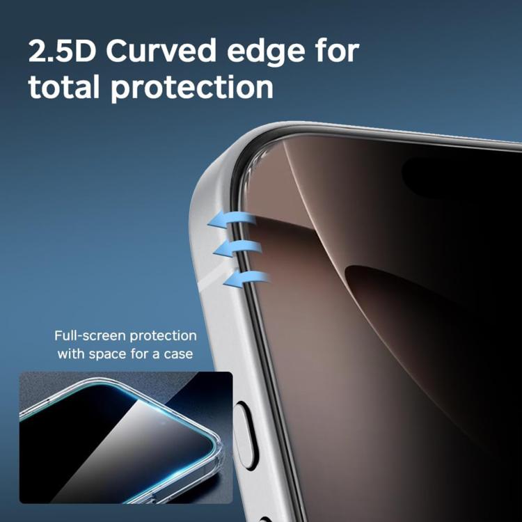 10 pezzi Kalebol Pellicola in vetro temperato ad alto contenuto di alluminio con serigrafia a copertura totale e bordo nero per la privacy, For iPhone 11 Pro Max, For iPhone 11, For iPhone 11 Pro, For iPhone XS, For iPhone XR, For iPhone XS Max        ...