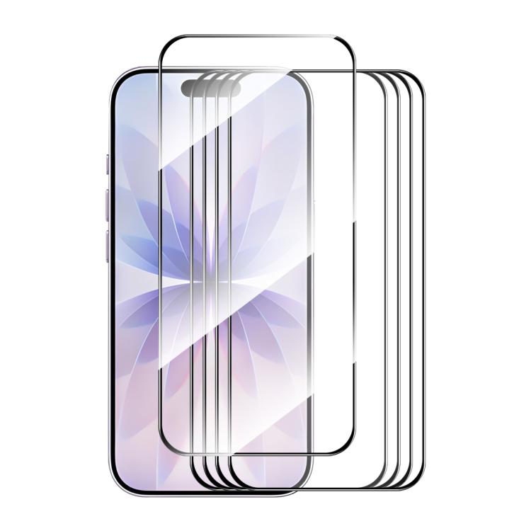 Pellicola vetro temperato per iPhone 17 e 18 Pro 5 pezzi