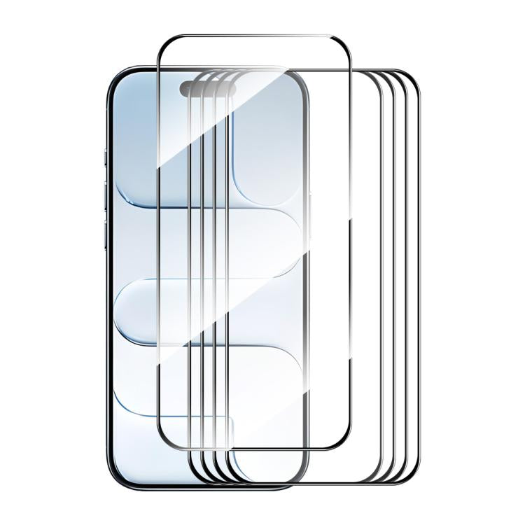 Pellicola vetro temperato per iPhone 17 e 18 Pro 5 pezzi