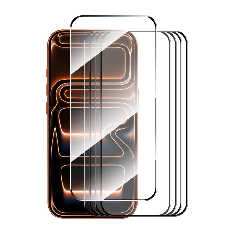 Pellicola vetro temperato per iPhone 17 e 18 Pro 5 pezzi
