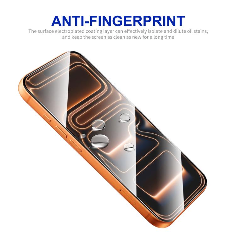 5 pezzi Pellicola in vetro temperato ENKAY ad alto contenuto di alluminio e silicio, con colla ispessita e senza bordi bianchi, For iPhone 18 Pro, For iPhone 18 Pro Max, For iPhone 17 Pro Max, For iPhone 17 Pro, For iPhone 17, For iPhone Air