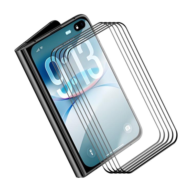Pellicola vetro temperato per iPhone 17 e 18 Pro 5 pezzi