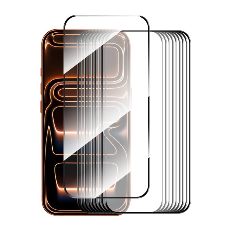 Pellicola vetro temperato per iPhone 17 e 18 Pro 10 pezzi