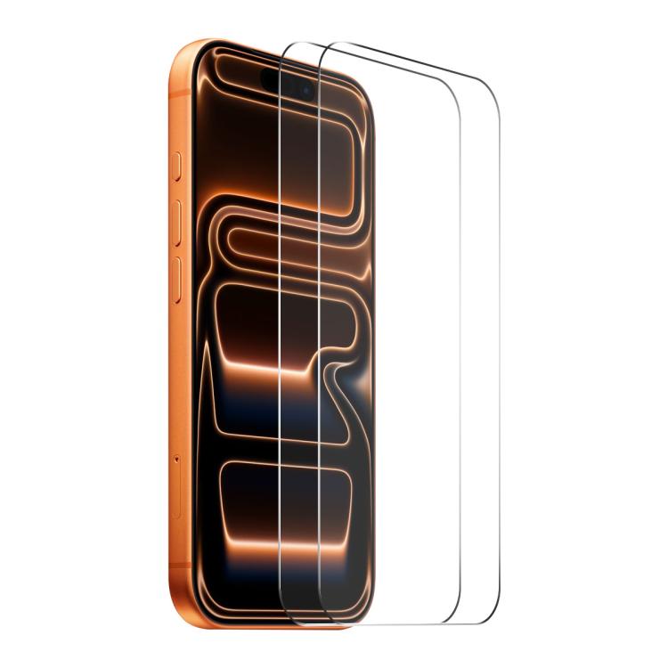 Pellicola vetro temperato per iPhone 17 e 18 Pro 2 pezzi