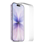 Pellicola vetro temperato per iPhone 18 Pro e 17 Pro 5 pezzi