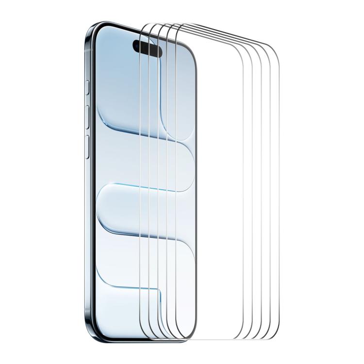 Pellicola vetro temperato per iPhone 18 Pro e 17 Pro 5 pezzi