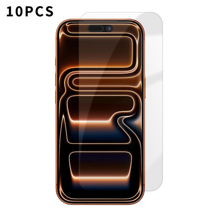 Kalebol - 10 pellicole in vetro temperato HD anti-impronta semi-schermo ad alto contenuto di alluminio, For iPhone 18 Pro, For iPhone 18 Pro Max, For iPhone 17 Pro Max, For iPhone 17 Pro, For iPhone 17, For iPhone Air, For iPhone 16 Pro Max            ...