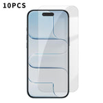 Kalebol - 10 pellicole in vetro temperato HD anti-impronta semi-schermo ad alto contenuto di alluminio, For iPhone 18 Pro, For iPhone 18 Pro Max, For iPhone 17 Pro Max, For iPhone 17 Pro, For iPhone 17, For iPhone Air, For iPhone 16 Pro Max            ...