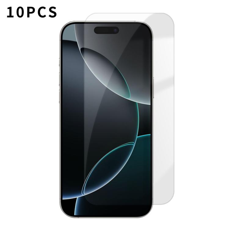 Kalebol - 10 pellicole in vetro temperato HD anti-impronta semi-schermo ad alto contenuto di alluminio, For iPhone 18 Pro, For iPhone 18 Pro Max, For iPhone 17 Pro Max, For iPhone 17 Pro, For iPhone 17, For iPhone Air, For iPhone 16 Pro Max            ...