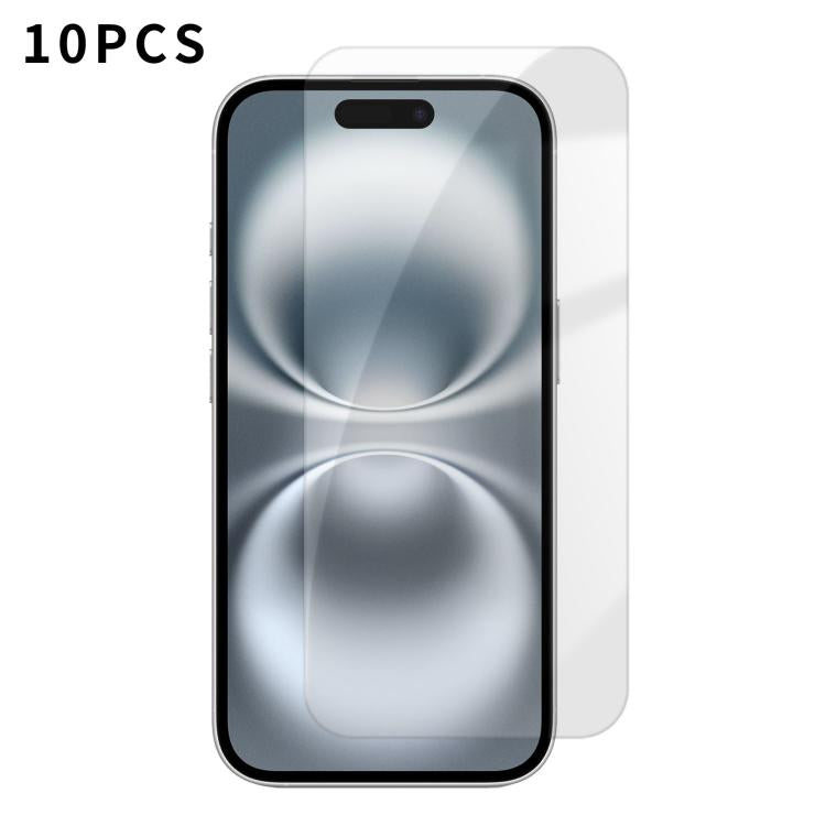 Kalebol - 10 pellicole in vetro temperato HD anti-impronta semi-schermo ad alto contenuto di alluminio, For iPhone 18 Pro, For iPhone 18 Pro Max, For iPhone 17 Pro Max, For iPhone 17 Pro, For iPhone 17, For iPhone Air, For iPhone 16 Pro Max            ...