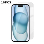 Kalebol - 10 pellicole in vetro temperato HD anti-impronta semi-schermo ad alto contenuto di alluminio, For iPhone 18 Pro, For iPhone 18 Pro Max, For iPhone 17 Pro Max, For iPhone 17 Pro, For iPhone 17, For iPhone Air, For iPhone 16 Pro Max            ...