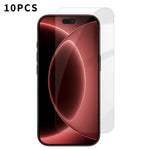 Kalebol - 10 pellicole in vetro temperato HD anti-impronta semi-schermo ad alto contenuto di alluminio, For iPhone 18 Pro, For iPhone 18 Pro Max, For iPhone 17 Pro Max, For iPhone 17 Pro, For iPhone 17, For iPhone Air, For iPhone 16 Pro Max            ...