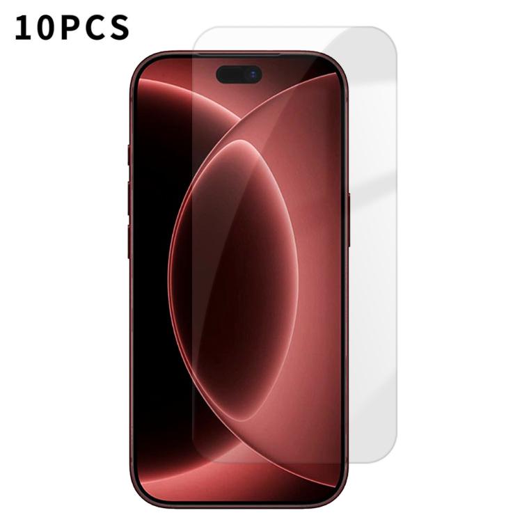Kalebol - 10 pellicole in vetro temperato HD anti-impronta semi-schermo ad alto contenuto di alluminio, For iPhone 18 Pro, For iPhone 18 Pro Max, For iPhone 17 Pro Max, For iPhone 17 Pro, For iPhone 17, For iPhone Air, For iPhone 16 Pro Max            ...