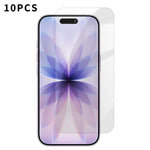Kalebol - 10 pellicole in vetro temperato HD anti-impronta semi-schermo ad alto contenuto di alluminio, For iPhone 18 Pro, For iPhone 18 Pro Max, For iPhone 17 Pro Max, For iPhone 17 Pro, For iPhone 17, For iPhone Air, For iPhone 16 Pro Max            ...