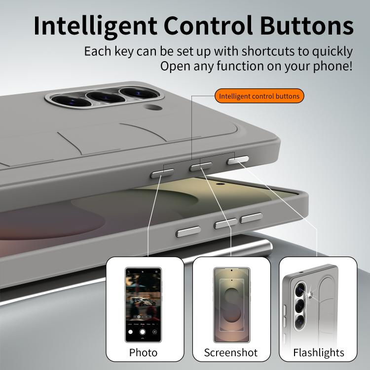 Custodia per telefono con pulsante di controllo intelligente da polso, For Samsung Galaxy S25 5G, For Samsung Galaxy S25+ 5G, For Samsung Galaxy S25 Ultra 5G, For Samsung Galaxy S24 Ultra 5G