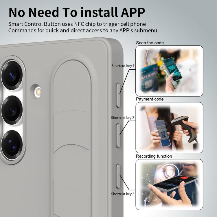Custodia per telefono con pulsante di controllo intelligente da polso, For Samsung Galaxy S24+ 5G, For Samsung Galaxy S24 5G, For Samsung Galaxy S23 Ultra 5G