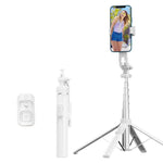 Selfie stick 4 gambe Bluetooth estensibile per smartphone
