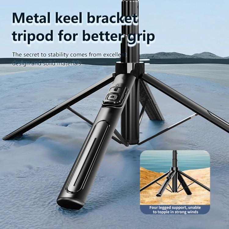 Selfie stick 4 gambe Bluetooth estensibile per smartphone