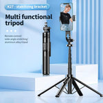 Selfie stick 4 gambe Bluetooth estensibile per smartphone