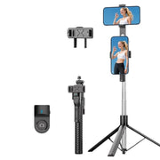 Treppiede estensibile 1,9 m con doppia clip per smartphone
