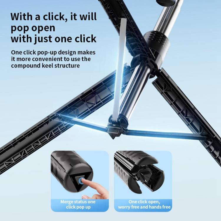 Treppiede estensibile 1,9 m con doppia clip smartphone