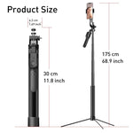 Selfie stick con treppiede e telecomando Bluetooth K31
