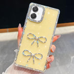 Custodia per telefono antiurto con doppio fiocco e glitter di diamanti, For Samsung Galaxy S26+ 5G, For Samsung Galaxy S26 Ultra 5G, For Samsung Galaxy S26 5G, For Samsung Galaxy A07 5G