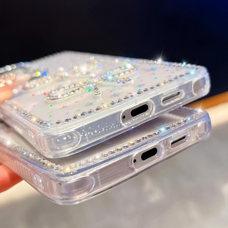 Custodia per telefono antiurto con doppio fiocco e glitter di diamanti, For Samsung Galaxy S26+ 5G, For Samsung Galaxy S26 Ultra 5G, For Samsung Galaxy S26 5G, For Samsung Galaxy A07 5G