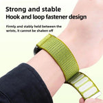 Cinturino per orologio in nylon intrecciato con chiusura a strappo e interfaccia metallica., For Garmin 20mm