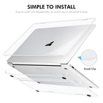 ENKAY Hat-Prince Crystal Protective Case Cover Clear Hard Shell, For Microsoft Surface Laptop 13 (2095), For Microsoft Surface Laptop 5/4/3 (1873/1953/1979), For Microsoft Surface Laptop 7 13.8 (2036), For Microsoft Surface Laptop 15 (2037)
