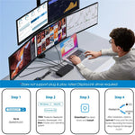 WAVLINK UG75PD5-3H2D2 For Mac M1 / M2 / M3 / M4 / Windows DisplayLink-7400 Docking Station, US Plug, EU Plug, UK Plug, AU Plug