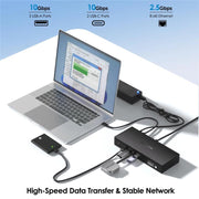 WAVLINK UG75PD5-3H2D2 For Mac M1 / M2 / M3 / M4 / Windows DisplayLink-7400 Docking Station, US Plug, EU Plug, UK Plug, AU Plug