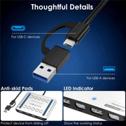 WAVLINK UG7501DH 85W Upstream Charging 2DP + 2HD Converter 4K / 8K Display Adapter, UG7501DH