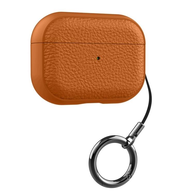 Cover per auricolari in TPU con texture a litchi e fibbia, For AirPods Pro 3, For AirPods Pro 2