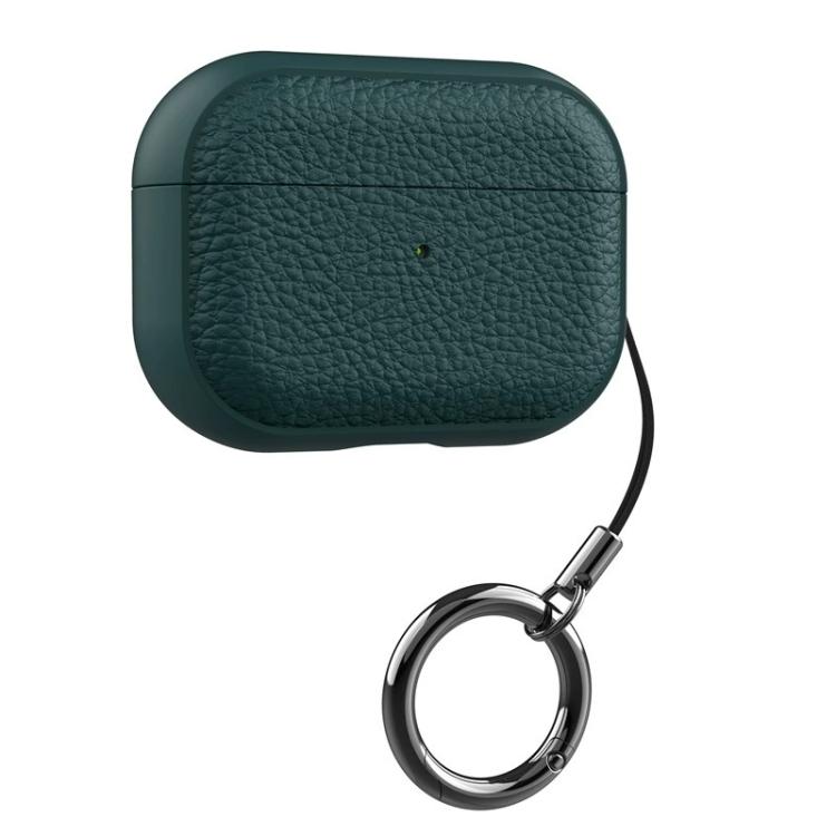 Cover per auricolari in TPU con texture a litchi e fibbia, For AirPods Pro 3, For AirPods Pro 2