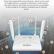 CPF907-L  American Version 4 Antennas Single WAN Port WiFi6 Home Use Router 4G LTE WiFi Router, US Plug, EU Plug