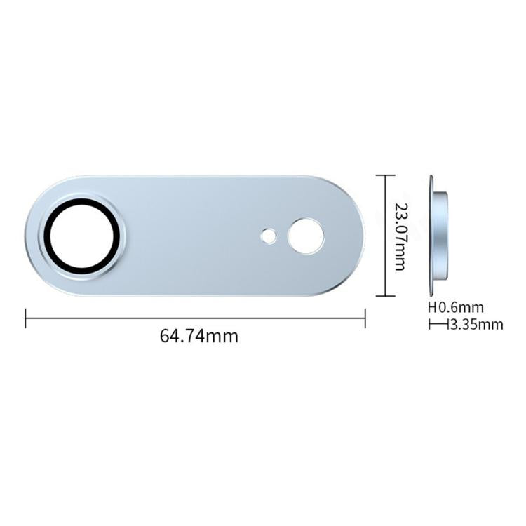 Pellicola protettiva per lente Kalebol Armor con anello metallico a copertura totale, For iPhone Air