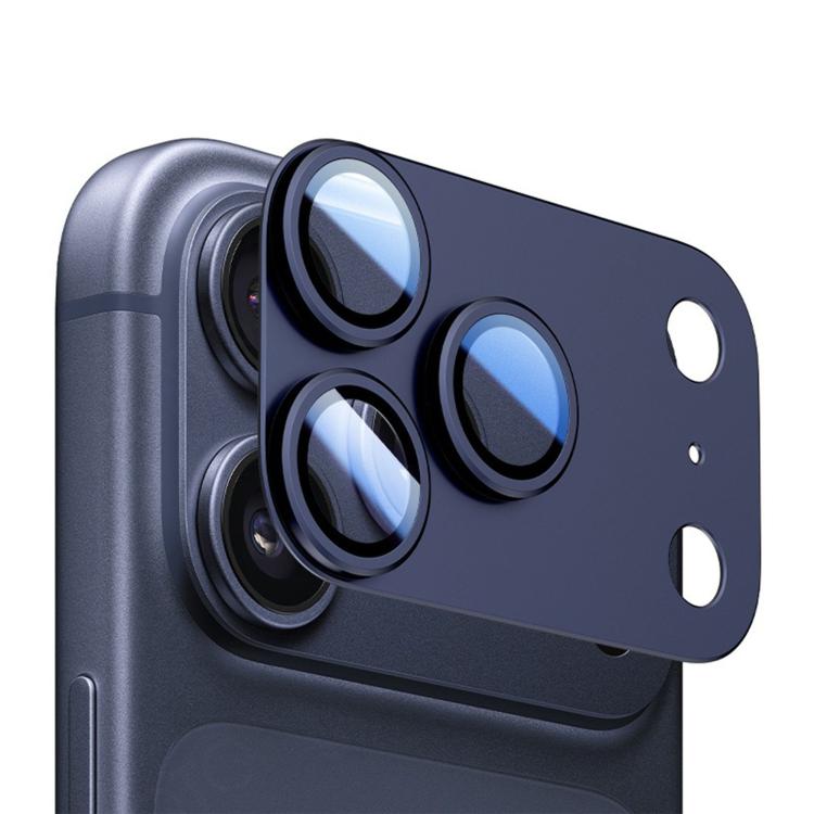 Pellicola protettiva per lente Kalebol Armor con anello metallico a copertura totale, For iPhone 17 Pro Max, For iPhone 17 Pro