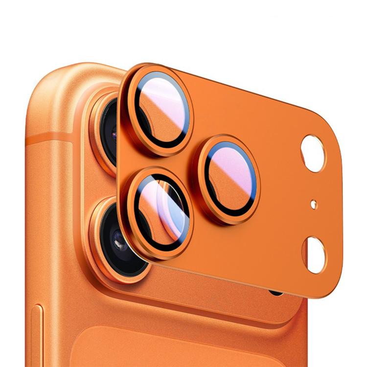 Pellicola protettiva per lente Kalebol Armor con anello metallico a copertura totale, For iPhone 17 Pro Max, For iPhone 17 Pro